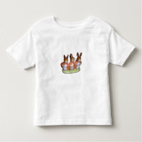 T-shirt da criança - Flopsy, Mopsy e coelho