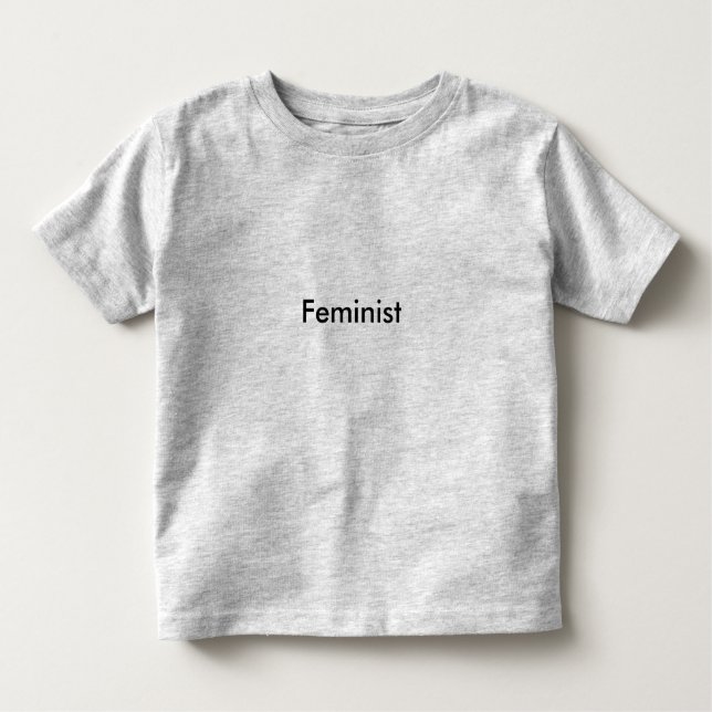 Camiseta Infantil T-shirt da feminista da criança (Frente)