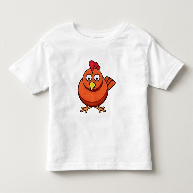 Camiseta Infantil T-shirt da galinha dos desenhos animados dos (Frente)