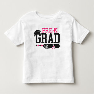 Camiseta Infantil T-shirt da graduação de Pre-k, graduação do jardim