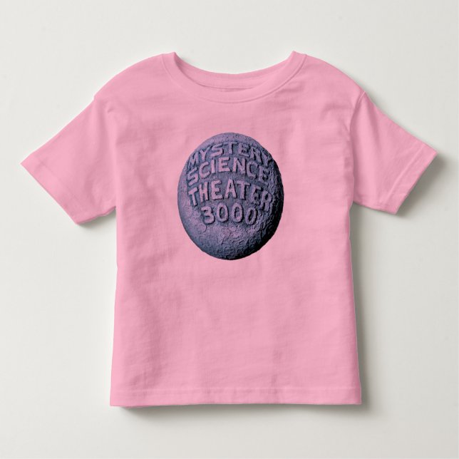 Camiseta Infantil T-shirt da lua da criança MST3K (rosa) (Frente)
