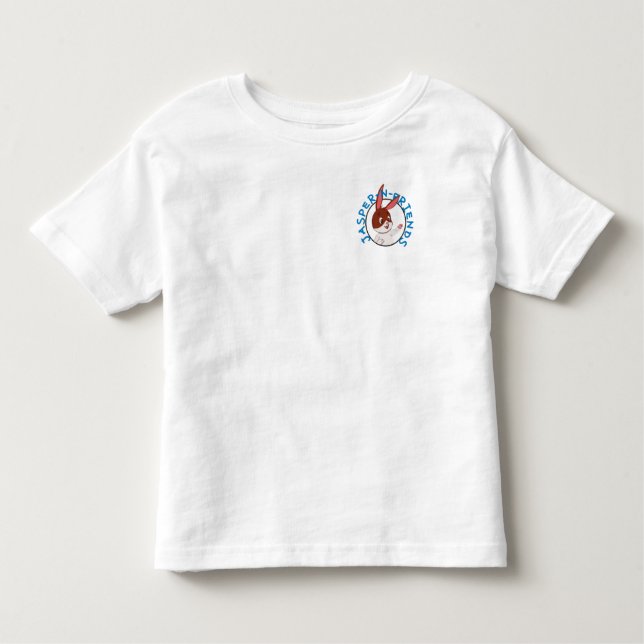 Camiseta Infantil t-shirt da tripulação Jasper-n-Friends (Frente)