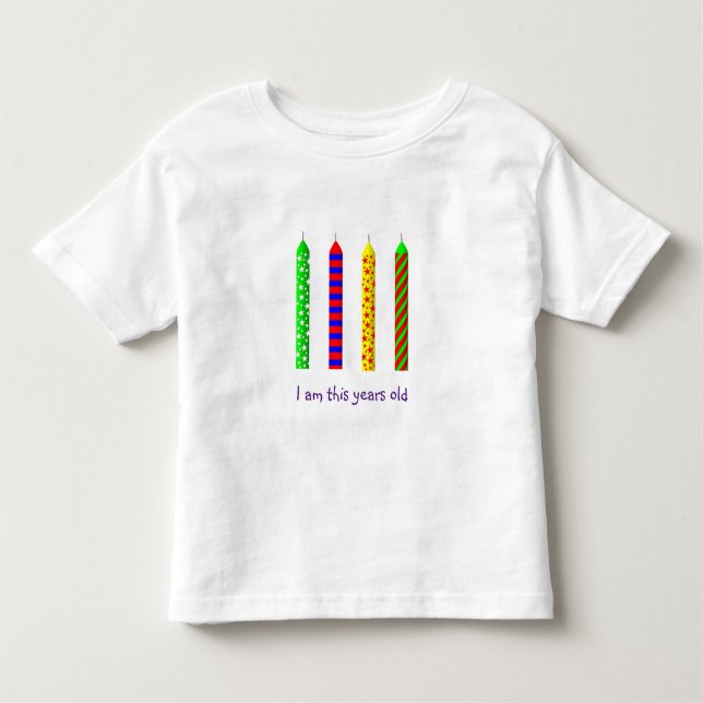 Camiseta Infantil T-Shirt de Aniversário de Quatro Anos (Frente)