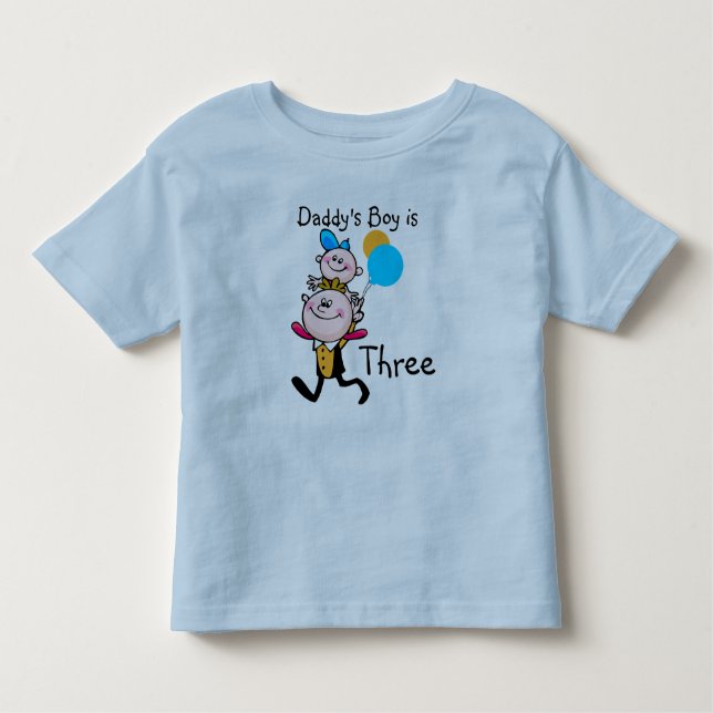 Camiseta Infantil T-shirt de aniversário personalizável do pai (Frente)