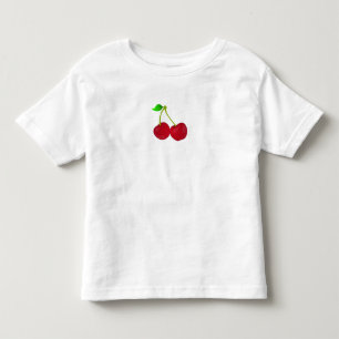Camiseta Infantil t-shirt de bebês de cerejas