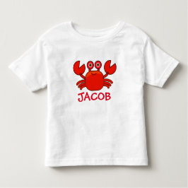Camiseta Infantil T-shirt de caranguejo personalizada para bebês ou 