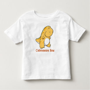 Camiseta Infantil T-shirt de Cuteosaurs do dinossauro de Rex do