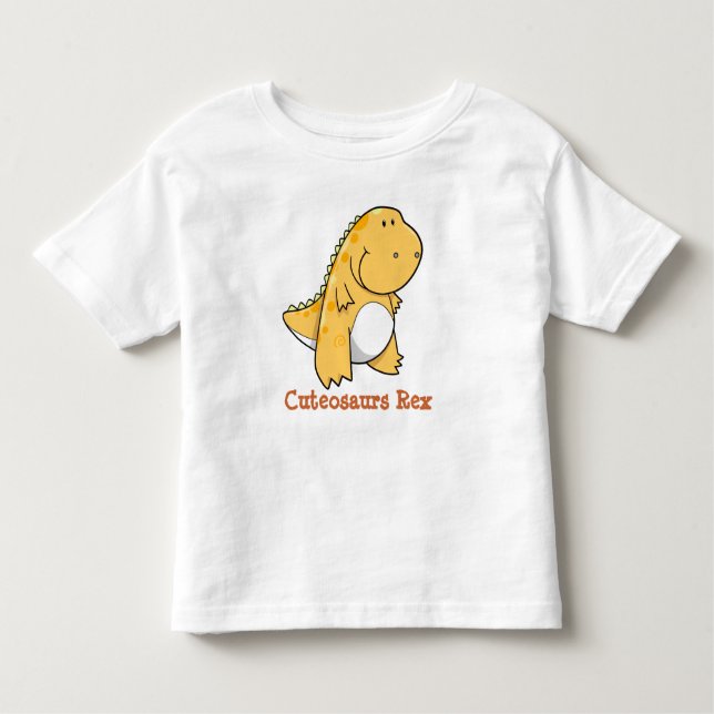 Camiseta Infantil T-shirt de Cuteosaurs do dinossauro de Rex do (Frente)