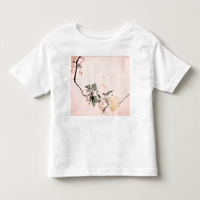 CAMISETA INFANTIL T-SHIRT DE NOME PERSONALIZADO PARA FLORES DE JAPON (Frente)