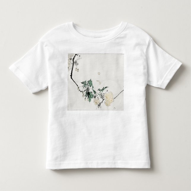 CAMISETA INFANTIL T-SHIRT DE NOME PERSONALIZADO PARA FLORES DE JAPON (Frente)