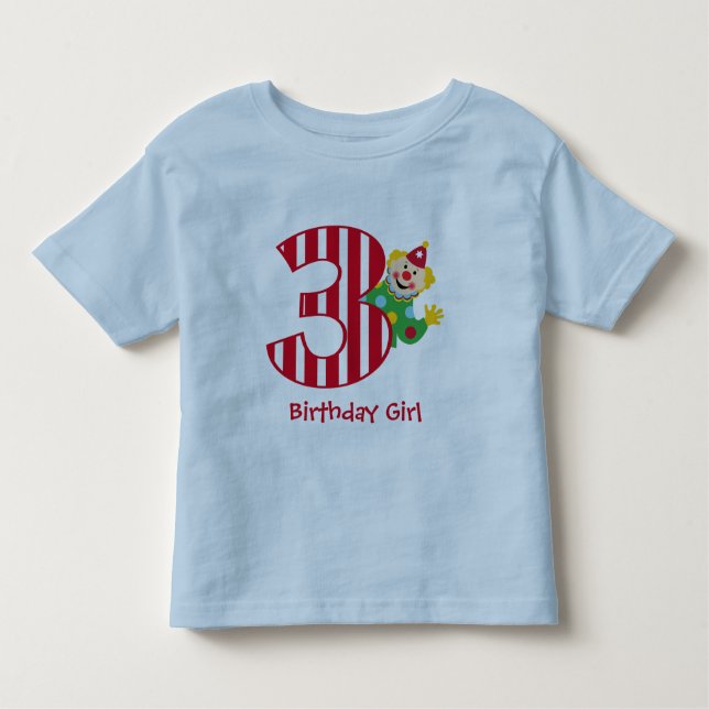 Camiseta Infantil T-shirt de ondulação do palhaço de circo do (Frente)
