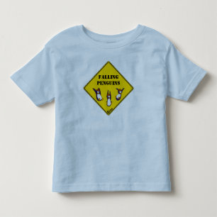 Camiseta Infantil T-shirt de queda dos pinguins