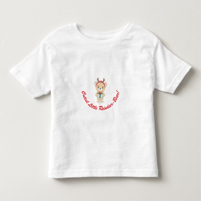Camiseta Infantil T-Shirt De Urso De Rena Mais Justa (Frente)