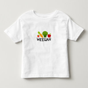 Camiseta Infantil T-shirt de Weegan da criança - luz