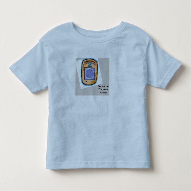 Camiseta Infantil T-shirt do caçador de tesouro de Geocache (Frente)