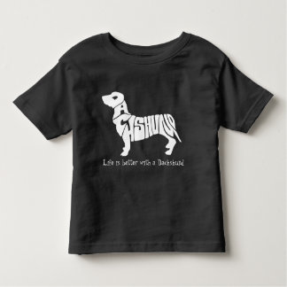 Camiseta Infantil T-shirt do cão do Dachshund da criança