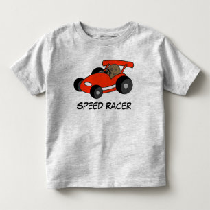 Camiseta Infantil T-Shirt do Carro de Corrida de Velocidade