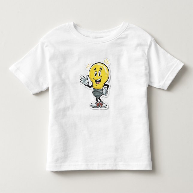 Camiseta Infantil T-shirt do cartoon LED da lâmpada leve (Frente)