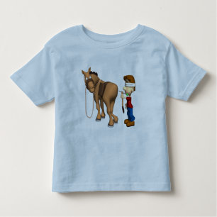 Camiseta Infantil T-shirt do cavalo dos miúdos e presentes do cavalo