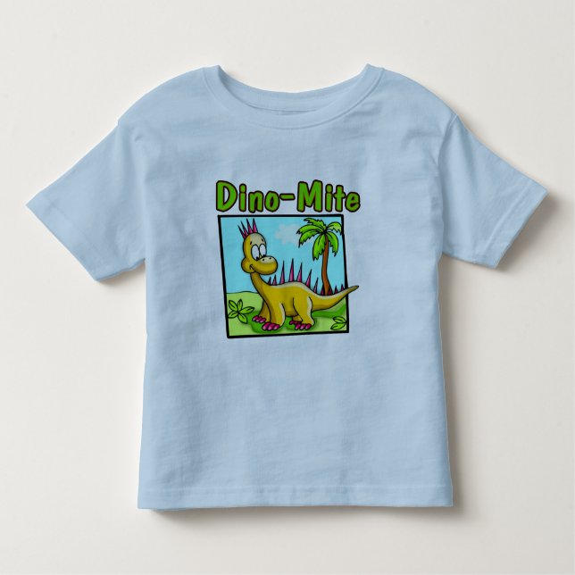 Camiseta Infantil T-shirt do dinossauro dos miúdos e presentes do (Frente)