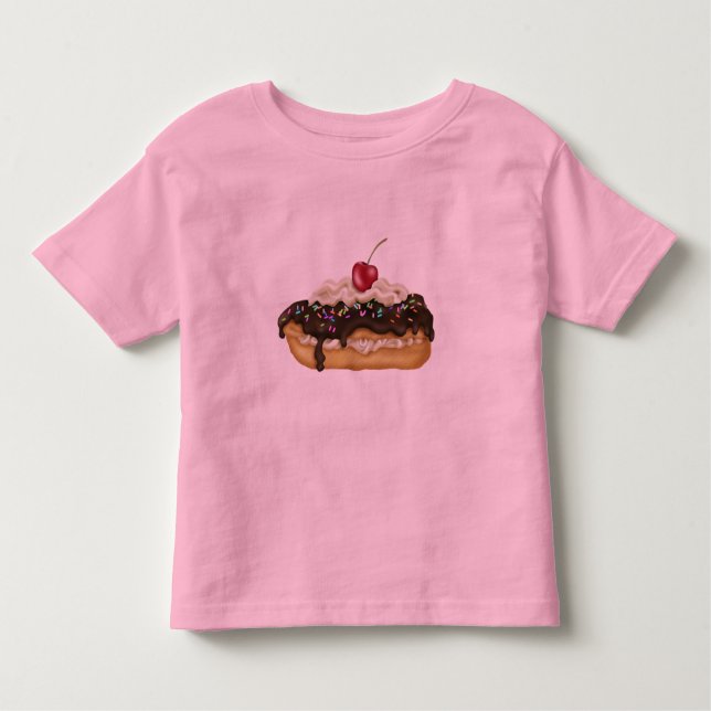 Camiseta Infantil T-shirt do Eclair da criança (Frente)