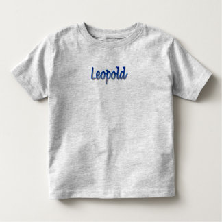 Camiseta Infantil T-shirt do jérsei da multa da criança de Leopold