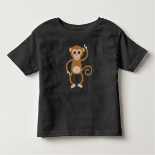 Camiseta Infantil T-shirt do macaco da criança do menino