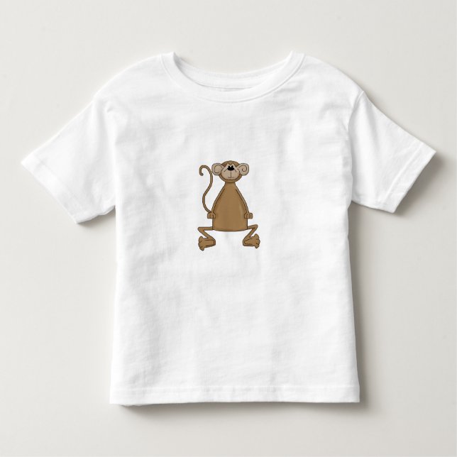 Camiseta Infantil T-shirt do macaco das crianças (Frente)