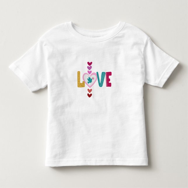 Camiseta Infantil t-shirt do namorados LOVE (Frente)
