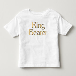 Camiseta Infantil t-shirt do ouro Ring Bearer
