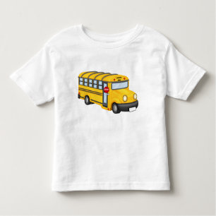 Camiseta Infantil T-shirt do transporte da criança do auto escolar