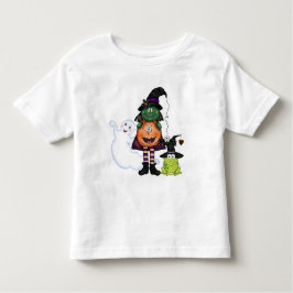 Camiseta Infantil T-shirt dos amigos do Dia das Bruxas