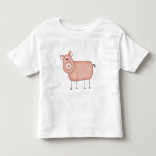 Camiseta Infantil T-shirt e presentes cor-de-rosa do porco