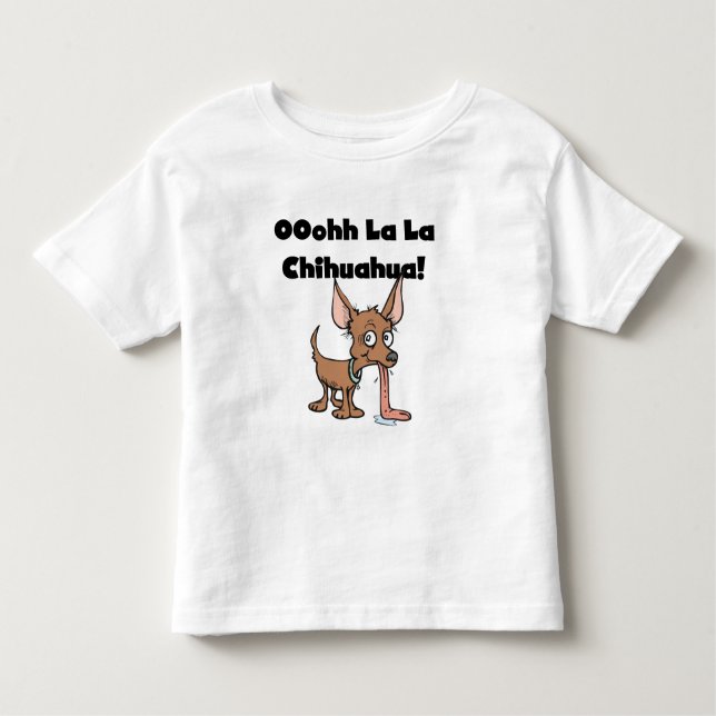 Camiseta Infantil T-shirt e presentes da chihuahua do La do La de (Frente)