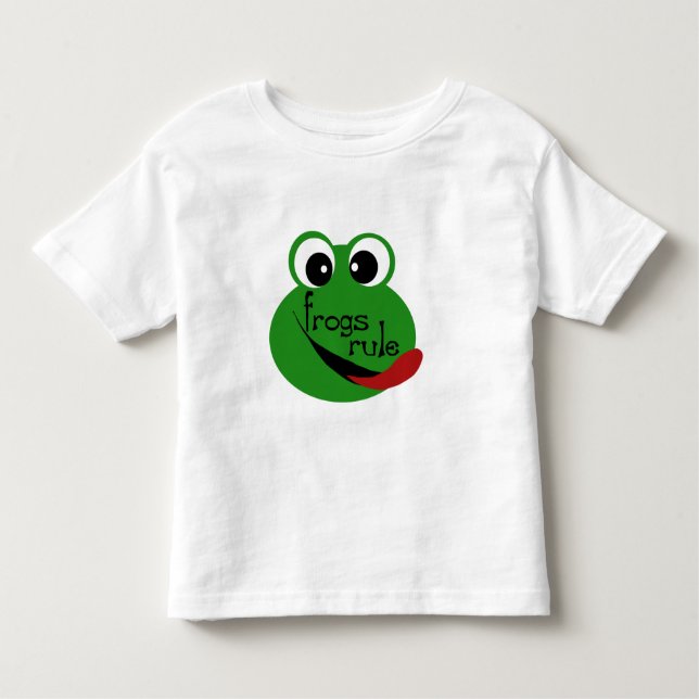 Camiseta Infantil T-shirt e presentes da regra dos sapos (Frente)