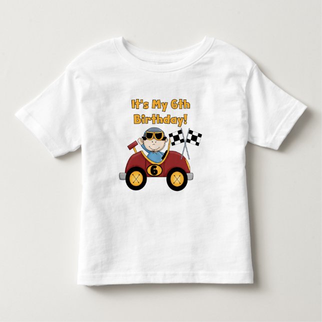 Camiseta Infantil T-shirt e presentes do aniversário do carro de (Frente)