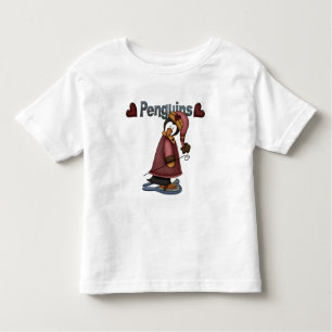 Camiseta Infantil T-shirt e presentes do pinguim do sapato de neve