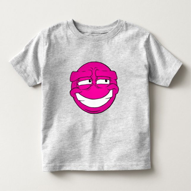 Camiseta Infantil T-Shirt Emote Face Toddler Fine Jersey (Frente)