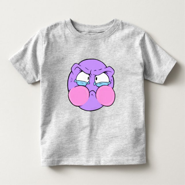 Camiseta Infantil T-Shirt Emote Face Toddler Fine Jersey (Frente)