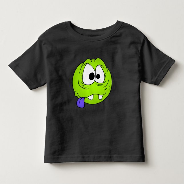 Camiseta Infantil T-Shirt Emote Face Toddler Fine Jersey (Frente)