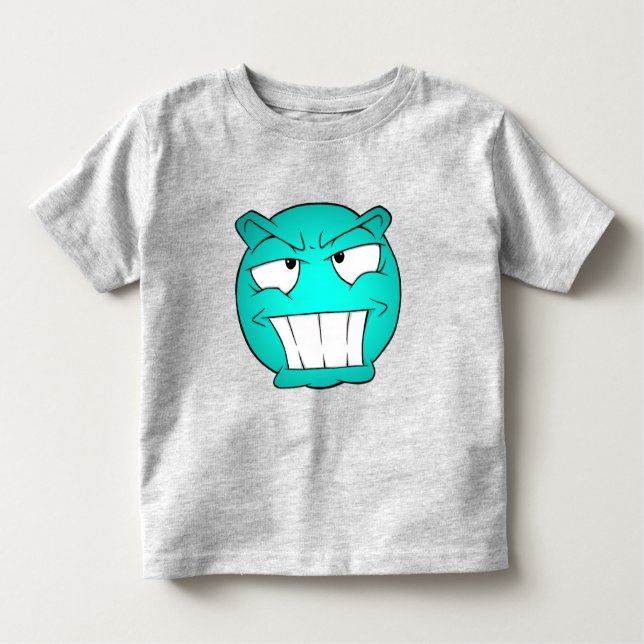 Camiseta Infantil T-Shirt Emote Face Toddler Fine Jersey (Frente)