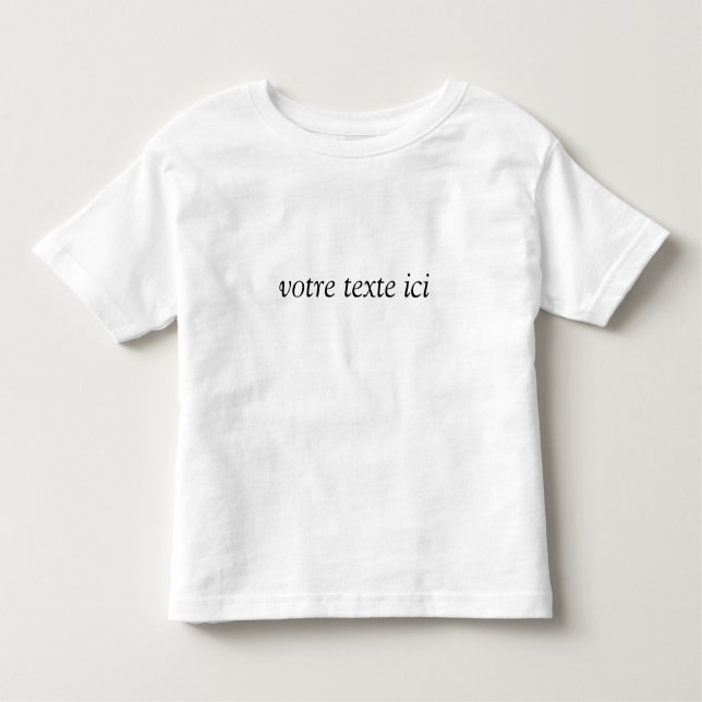 Camiseta Infantil T-shirt enfant personnalisé  (Frente)