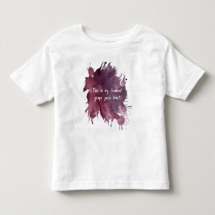 Camiseta Infantil T-Shirt Engraçado de Sumo de Uva Engraçado