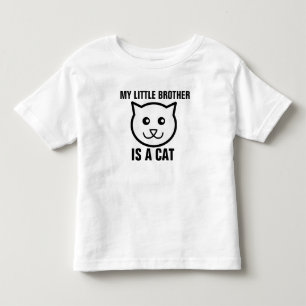 Camiseta Infantil T-shirt engraçados do gato para crianças - miúdos