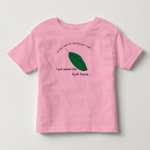 Camiseta Infantil T-shirt - folha nova, eu apenas juntei-me ao…