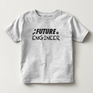 Camiseta Infantil T-shirt futuro da criança do engenheiro