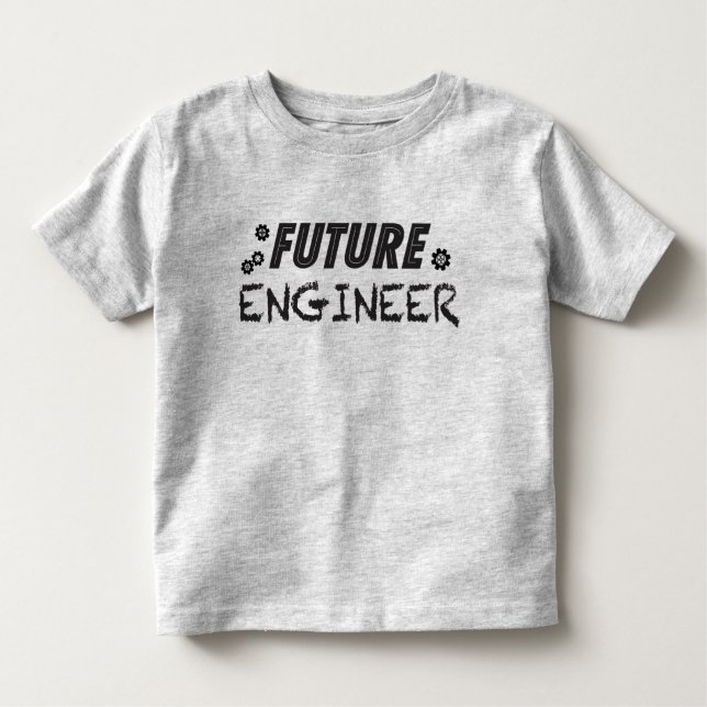 Camiseta Infantil T-shirt futuro da criança do engenheiro (Frente)