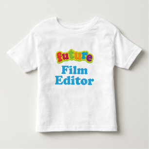 Camiseta Infantil T-shirt infantil do bebê do editor do filme
