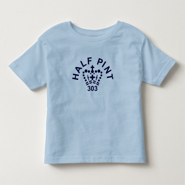 Camiseta Infantil T-shirt inglês de Metade-pinta das crianças, (Frente)