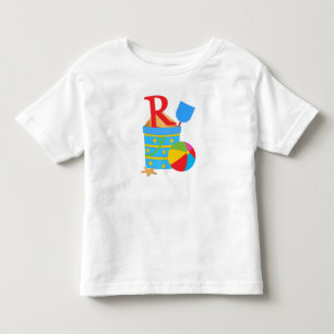 Camiseta Infantil T-Shirt Inicial R- Toddler Fine Jersey